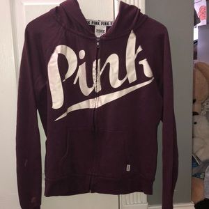 - pink zip up